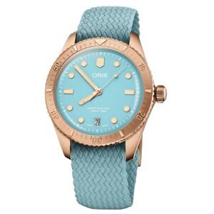 Oris Women's Divers Blue Dial Watch - 0731902BRS